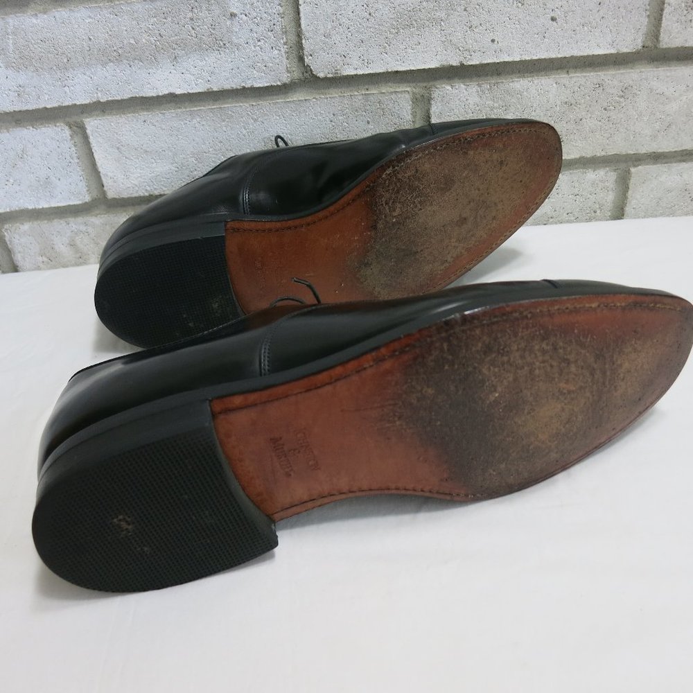 Johnston & Murphy Cap Toe Leather Dress Oxfords Footwear Men's Shoes Sz 10.5 EEE - Picture 3 of 7